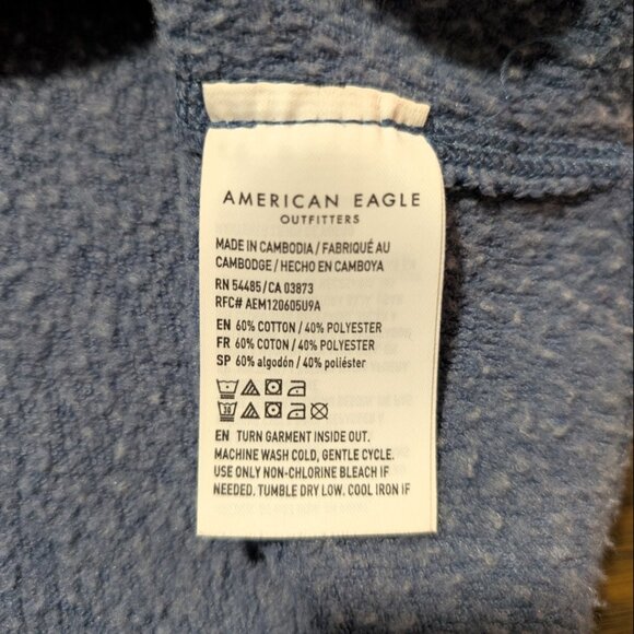 American Eagle graphic sweatshirt blue size large - Picture 13 of 16